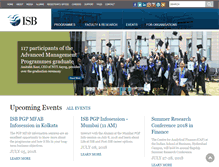 Tablet Screenshot of isb.edu