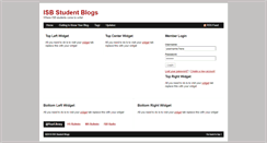 Desktop Screenshot of blogs.isb.ac.th